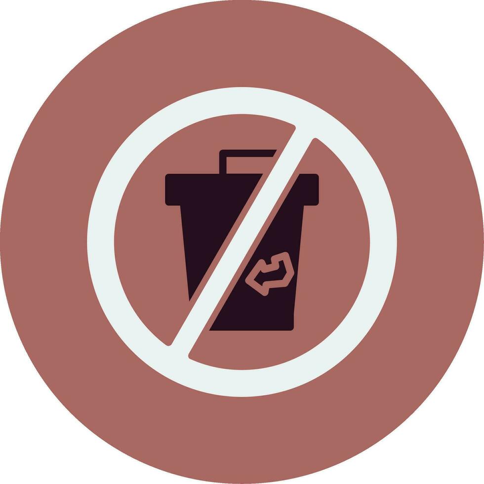 No Disposable Vector Icon