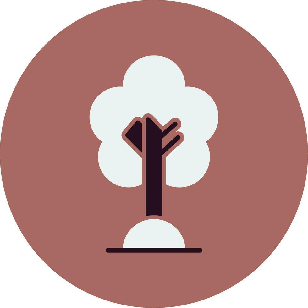 Cereza árbol vector icono