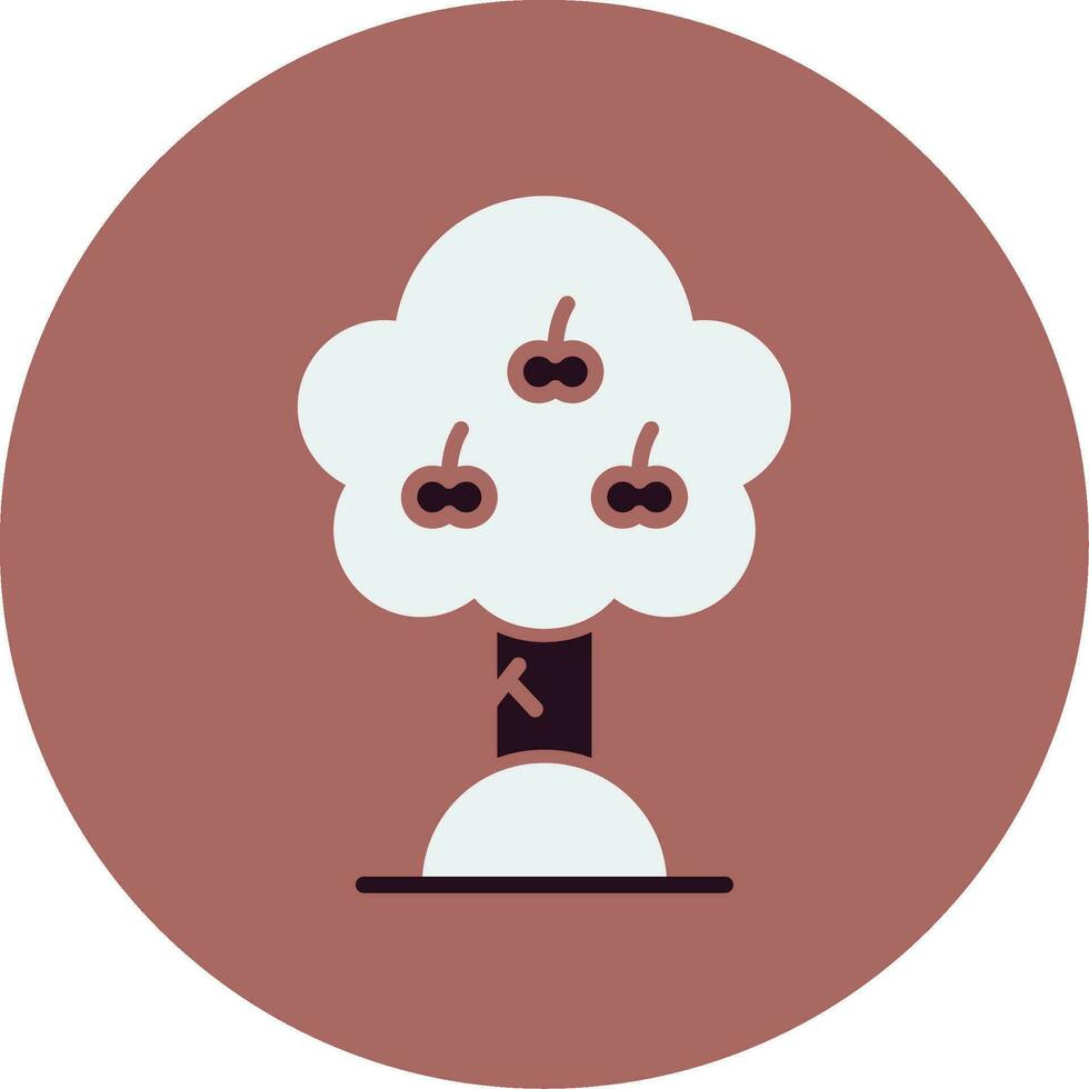 Apple Tree Vector Icon