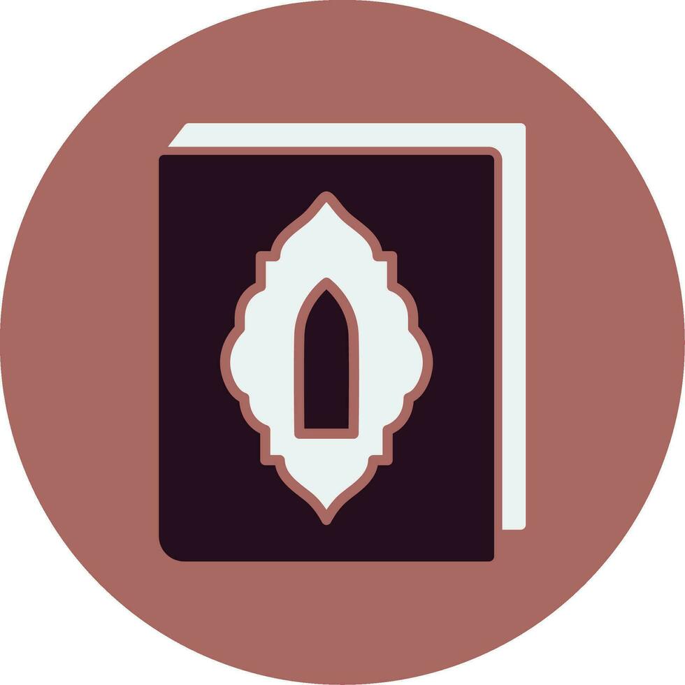 icono de vector de Corán