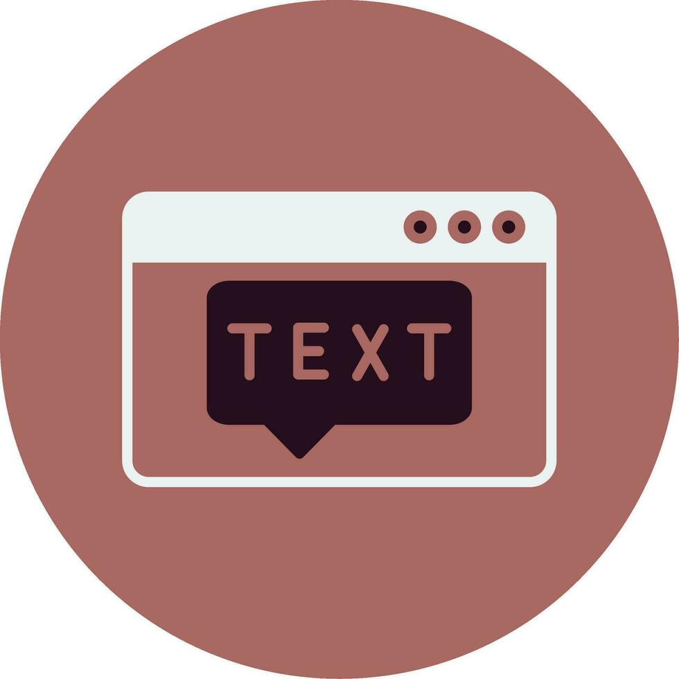 Text Vector Icon