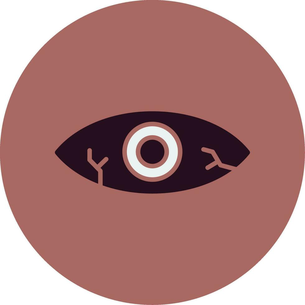 Red Eye Vector Icon