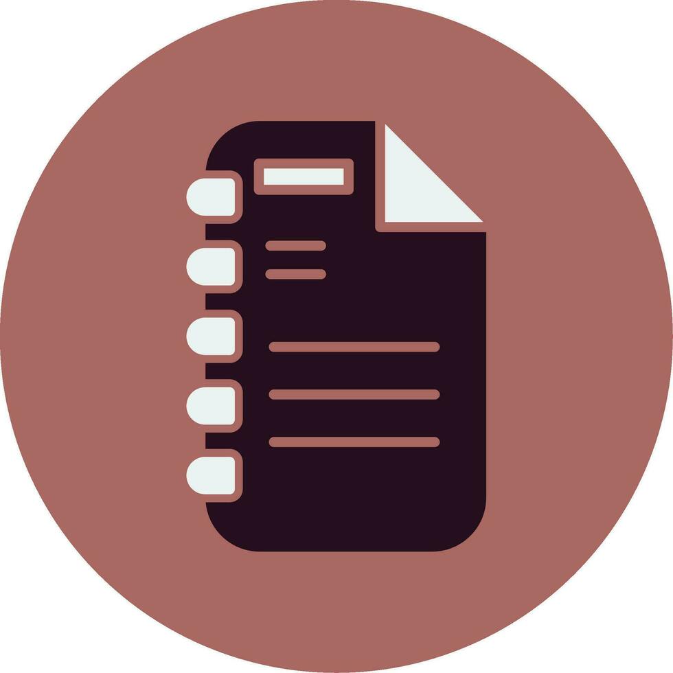 Note Page Vector Icon