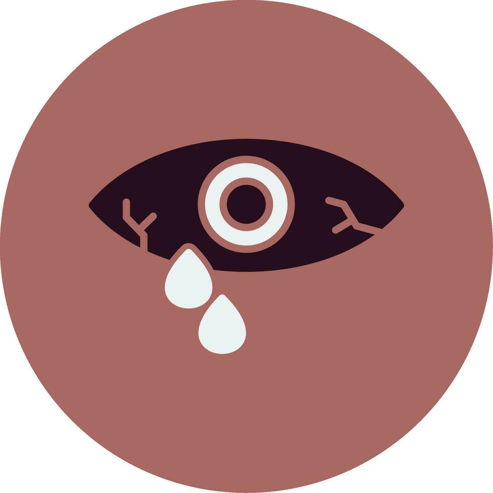 acuoso ojo vector icono