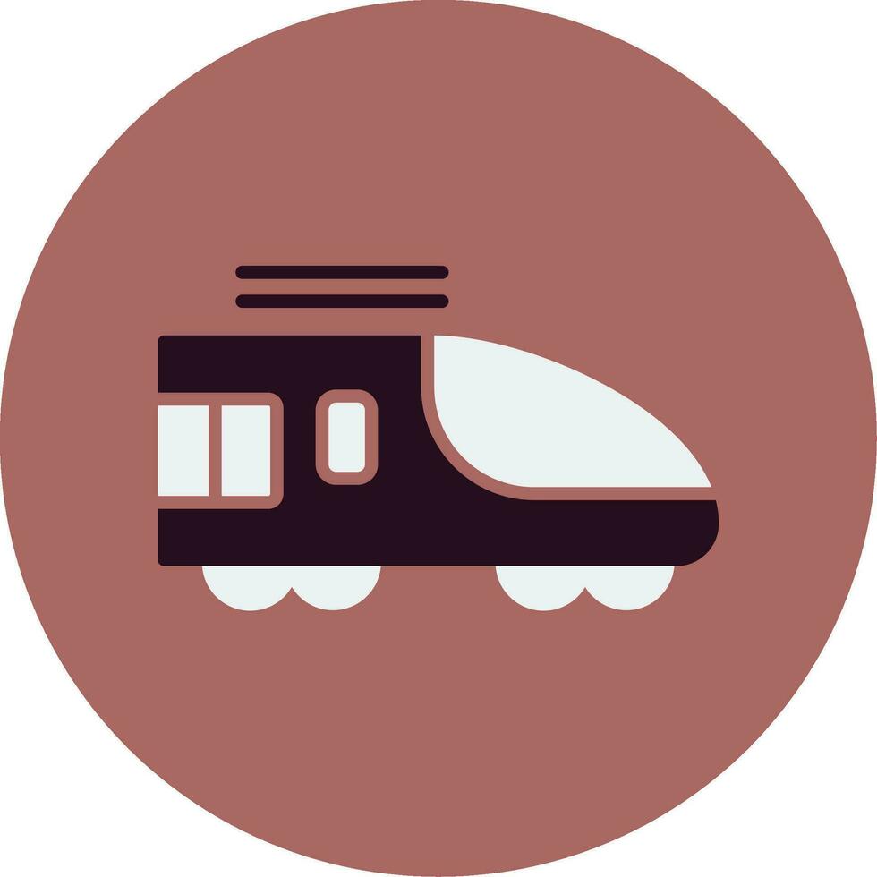 alto velocidad tren vector icono