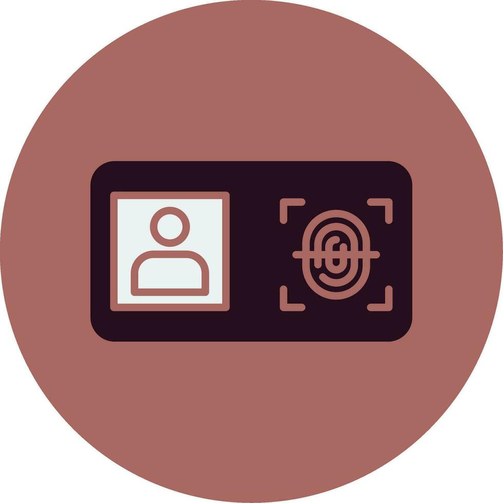 Biometric Identification Vector Icon