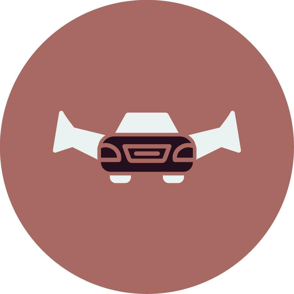 Flying Car Vector Icon