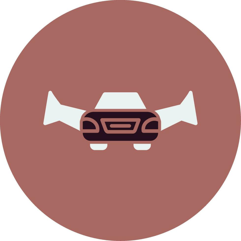 Flying Car Vector Icon