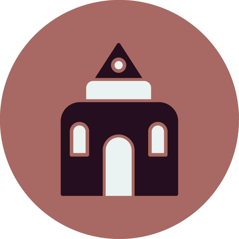 icono de vector de castillo de arena