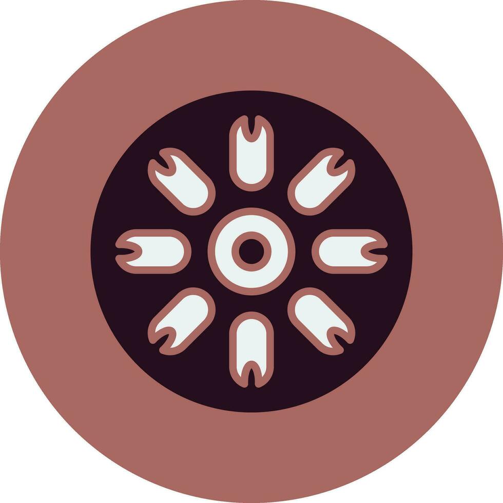 céntrico diatomeas vector icono