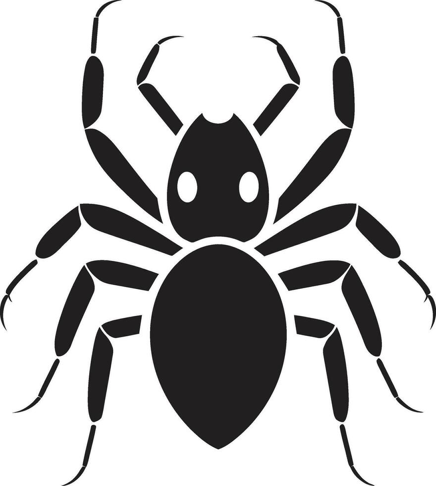 Black Vector Ant Logo A Mark of Strength Elegant and Bold Black Ant Vector Design