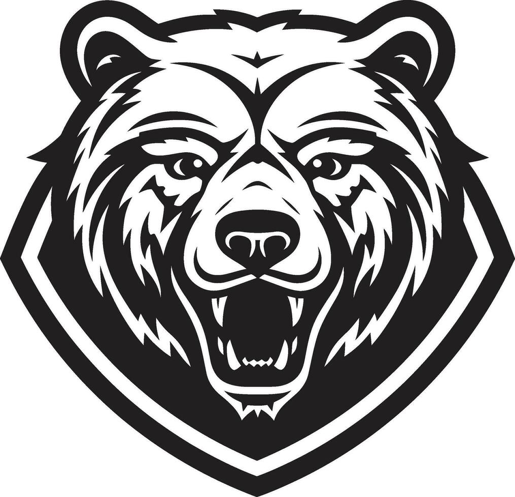 Bear Dynasty Insignia Tribal Bear King vector