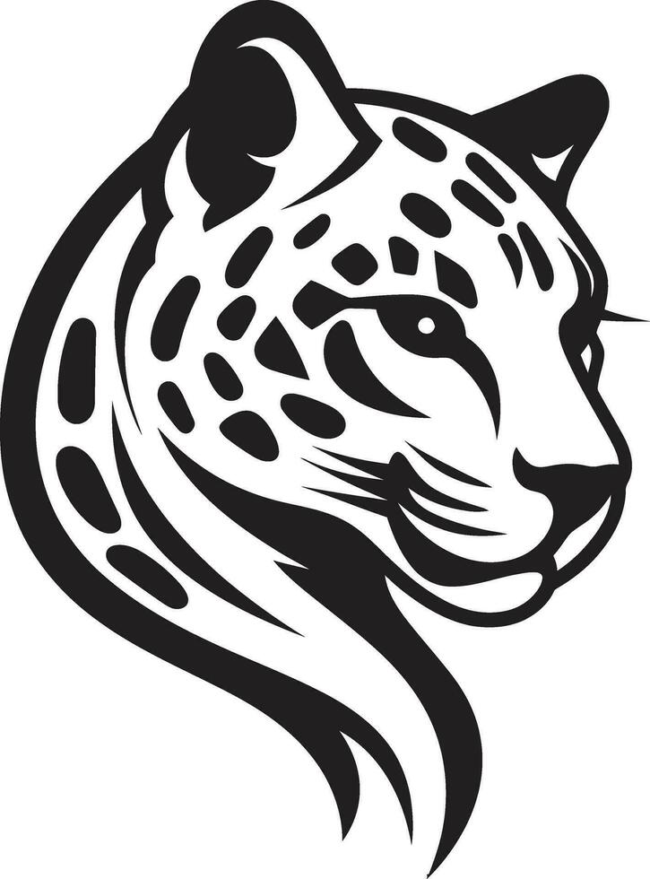 felino arte resumen leopardo impresión pulcro líneas medianoche pique símbolo vector