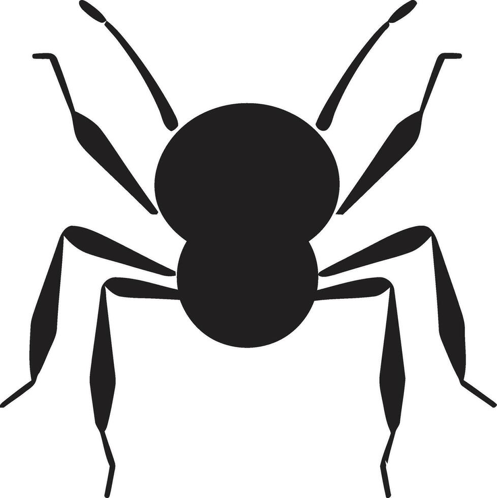 negro vector hormiga logo un elegante declaración de identidad intrincado hormiga detallado negro vector logo maestría