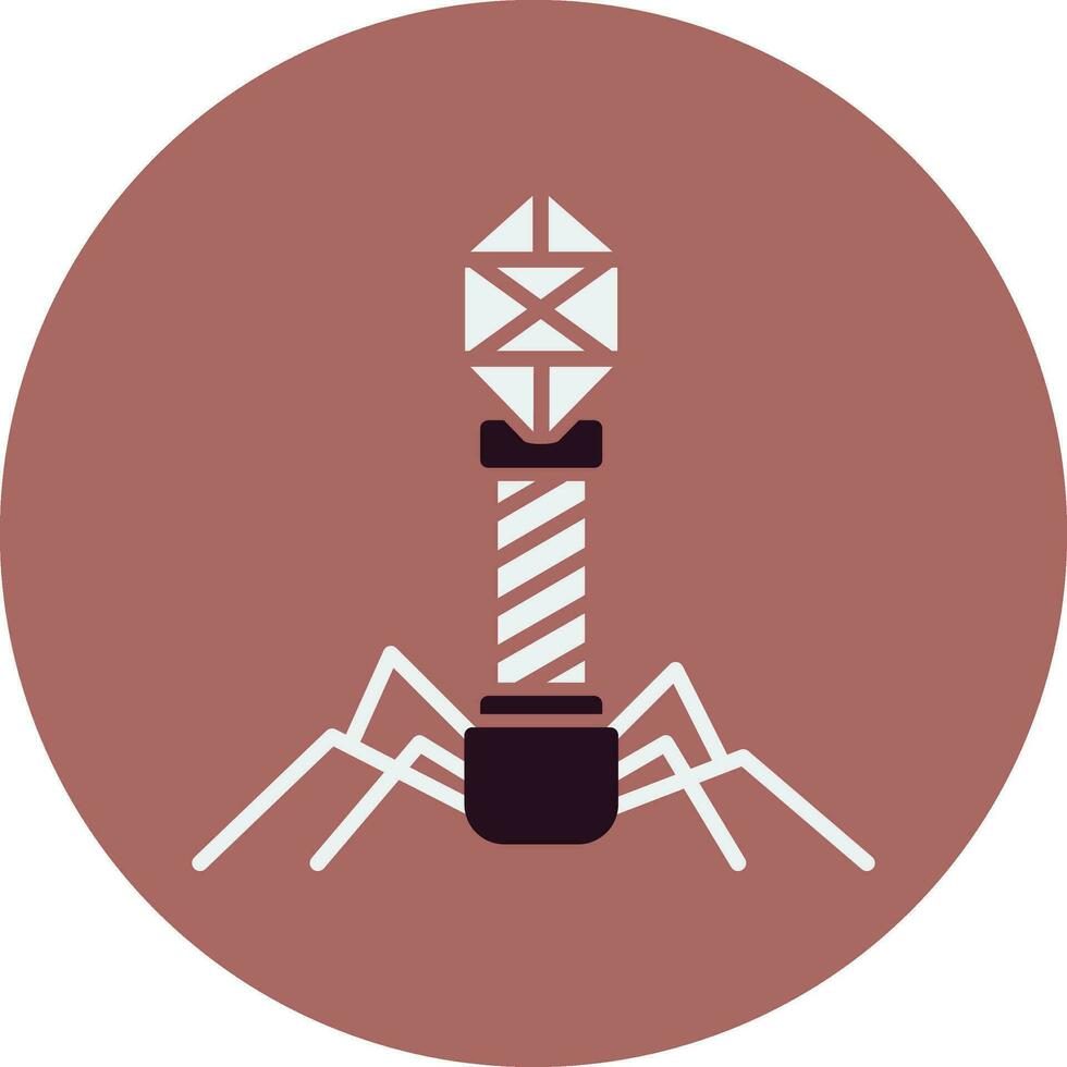 Bacteriophage Vector Icon