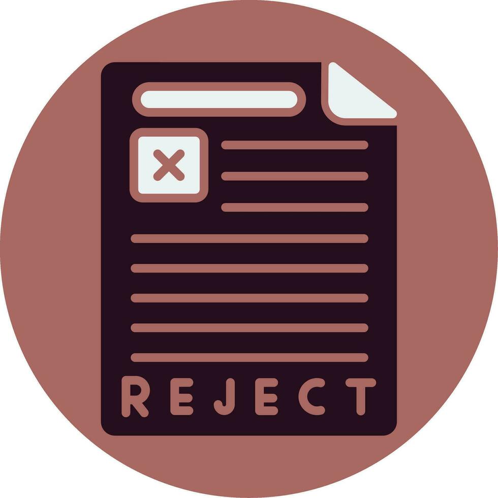 Reject Vector Icon