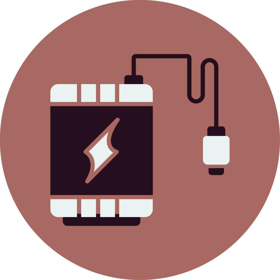 icono de vector de banco de energía