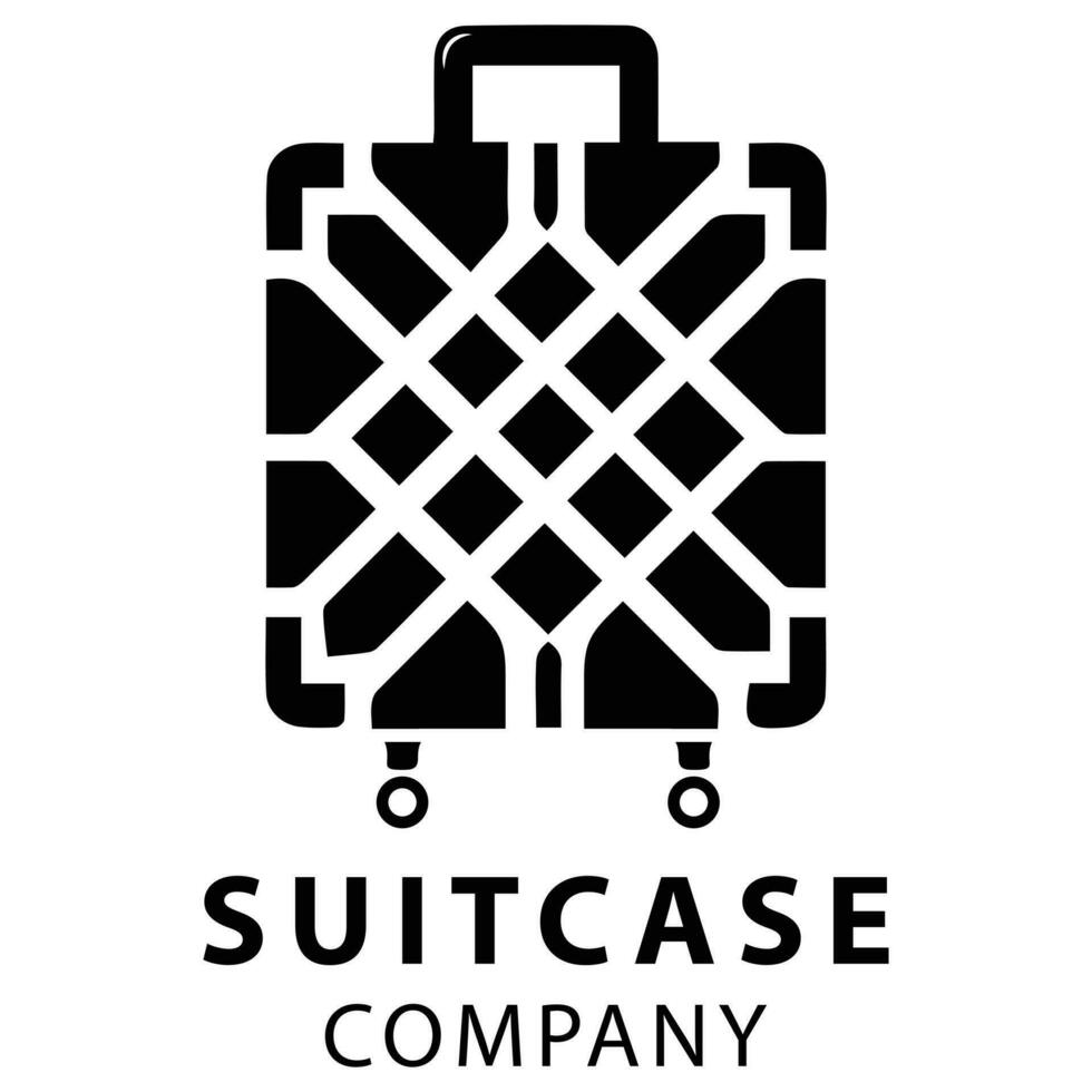 Modern Suitcase Logo vector