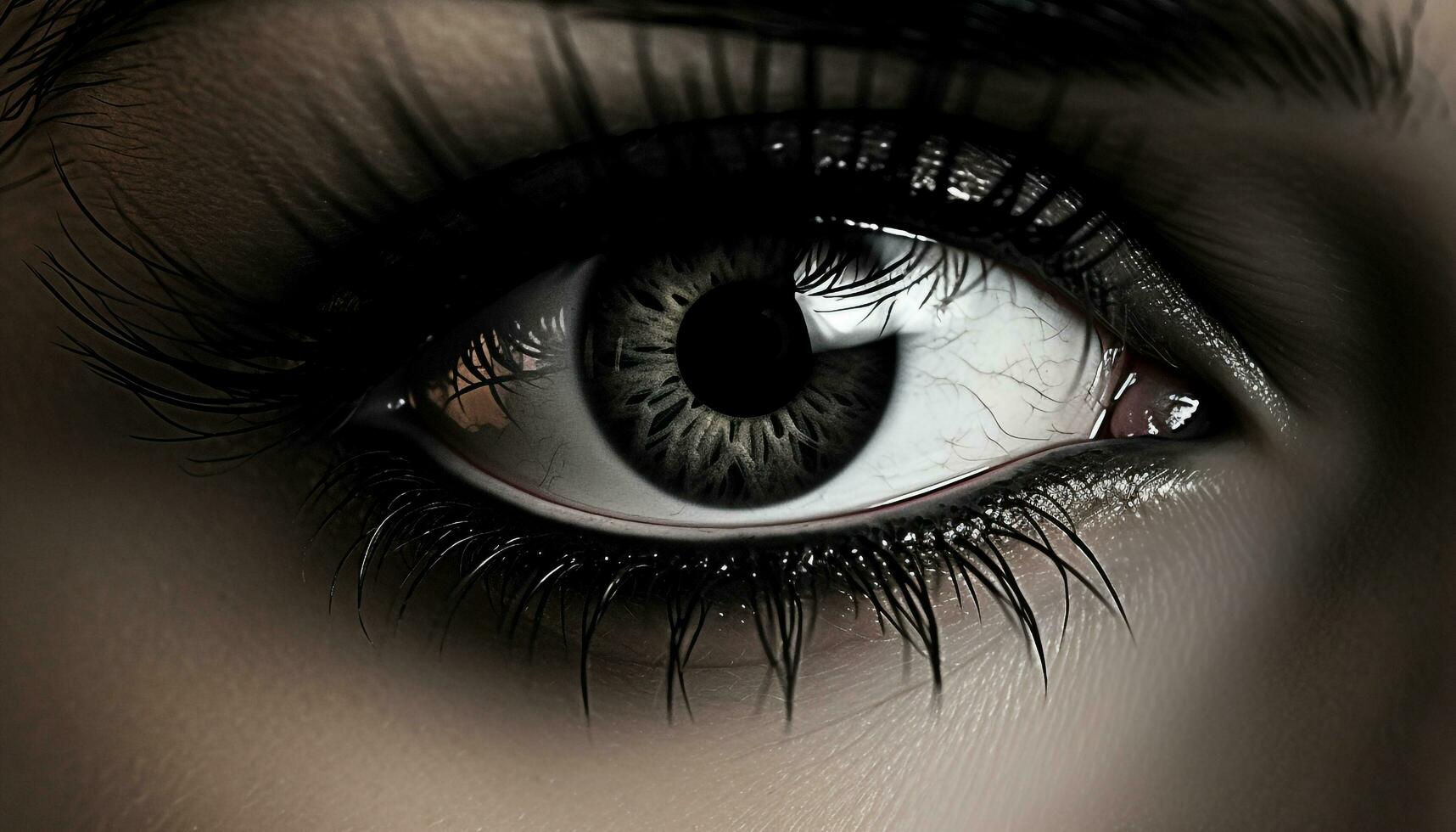 eyes black color photo