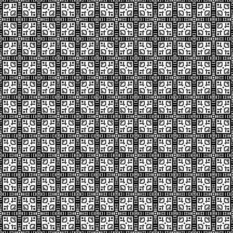 Black and white seamless pattern texture. Greyscale ornamental graphic design. vector