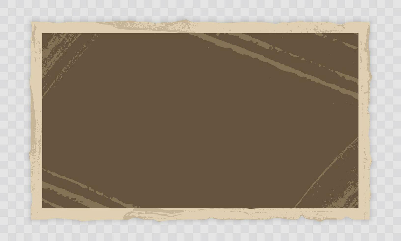 Clásico vacío papel con Envejecido marco. antiguo papel, antiguo papiro. grunge textura blanco página. retro rústico marrón pergamino hoja. aislado vector ilustración.