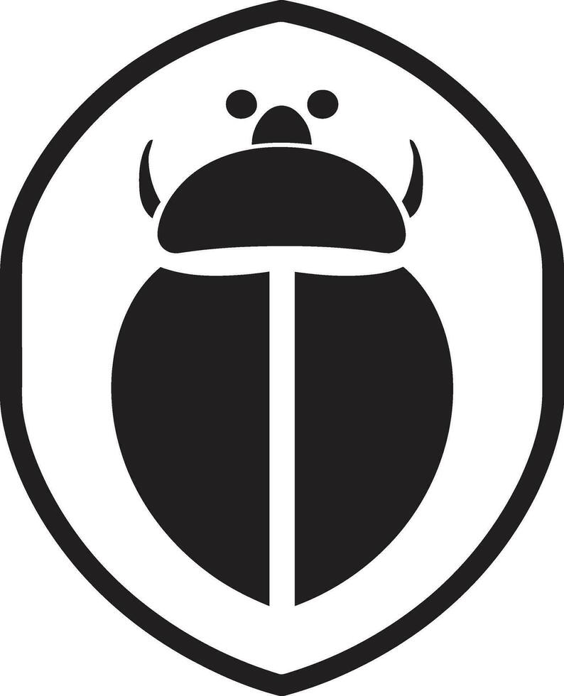 Crawling in Vector Ladybug Art Mysterious Monochrome Mark of the Ladybug