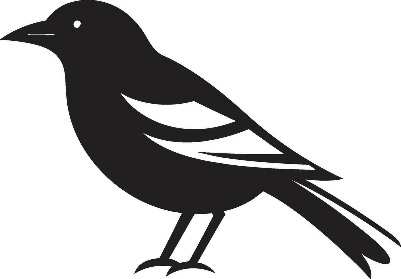 Regal Raven Royalty Insignia King of Flight Logo vector