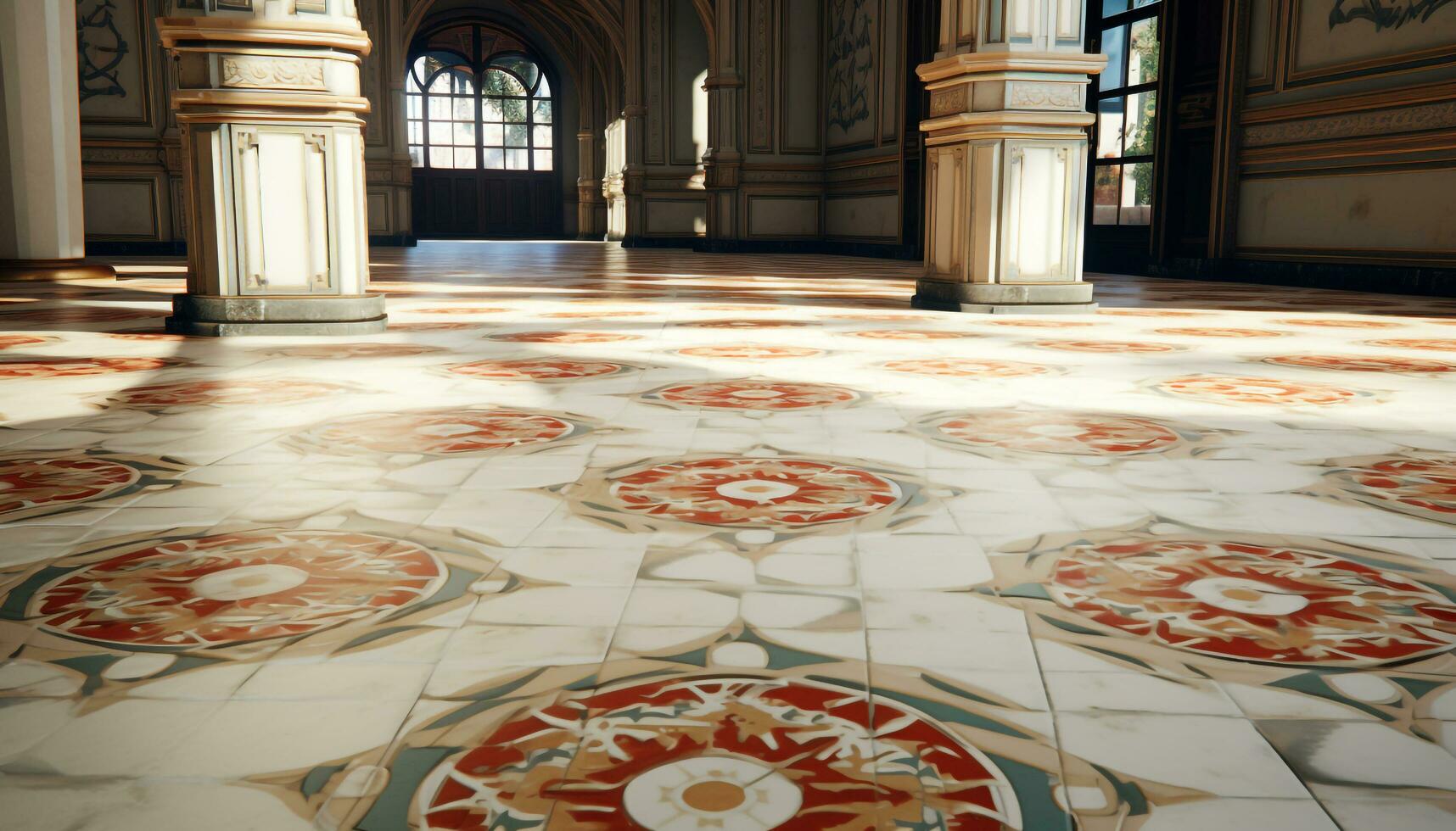 floor tiles abstract photo