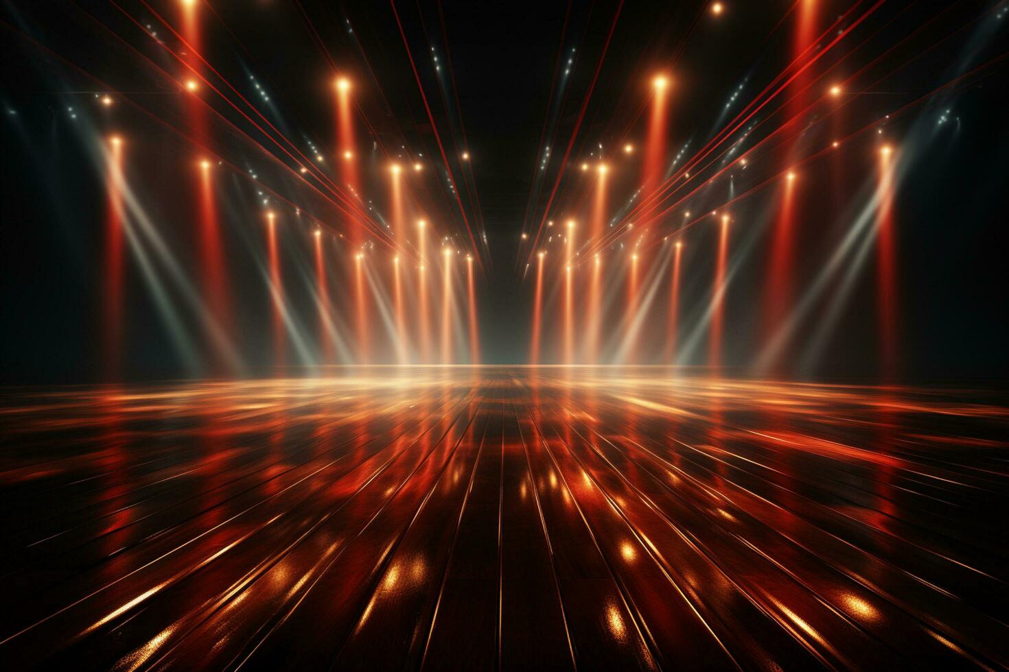 Ai Generaitve Backdrop With Illumination Of Red Spotlights For Flyers realistic image ultra hd high design photo