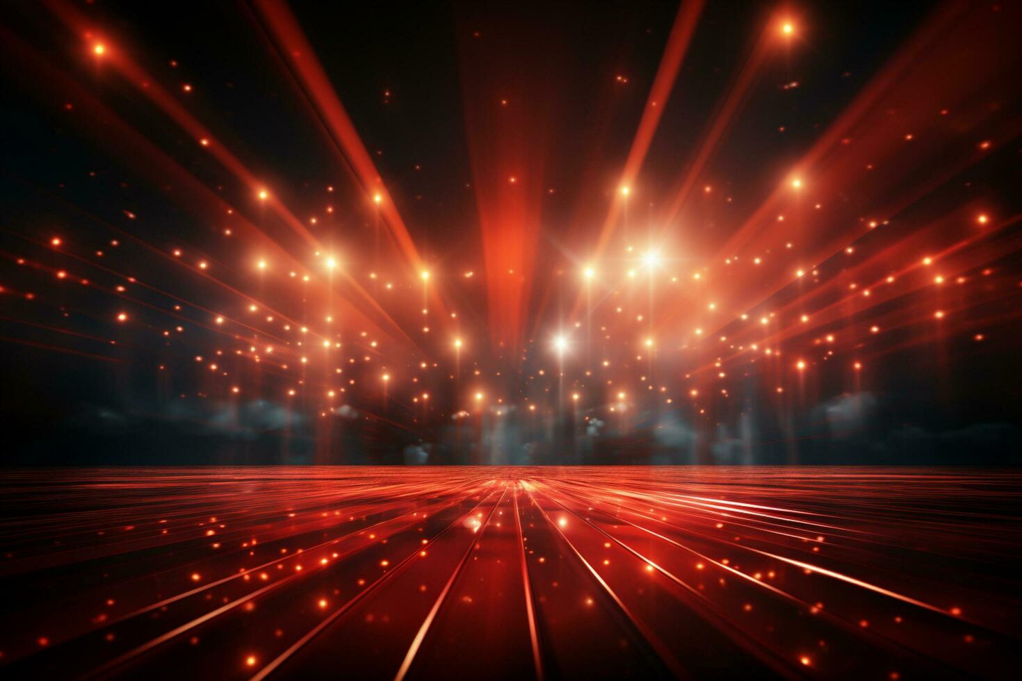 Ai Generaitve Backdrop With Illumination Of Red Spotlights For Flyers realistic image ultra hd high design photo