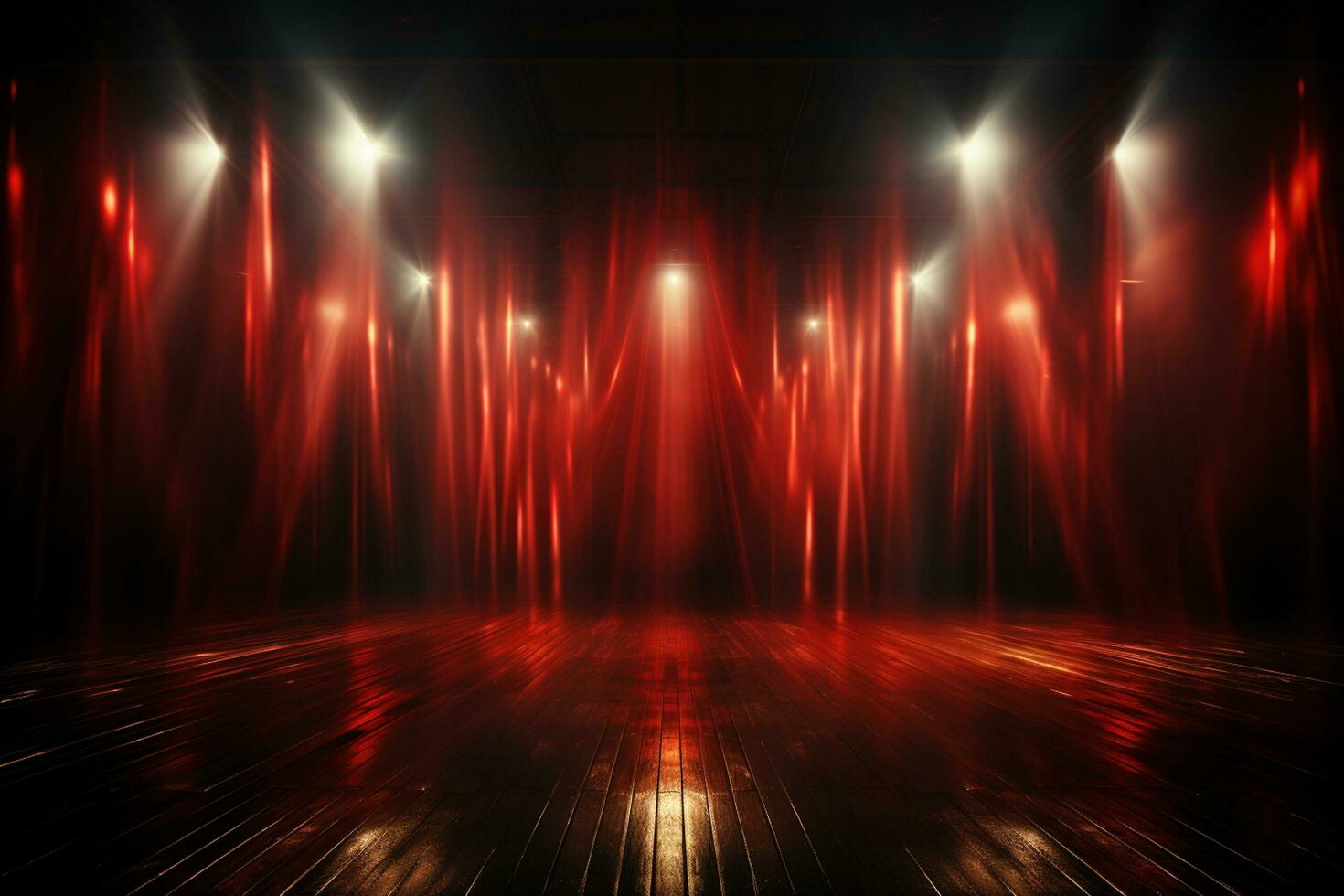 Ai Generaitve Backdrop With Illumination Of Red Spotlights For Flyers realistic image ultra hd high design photo