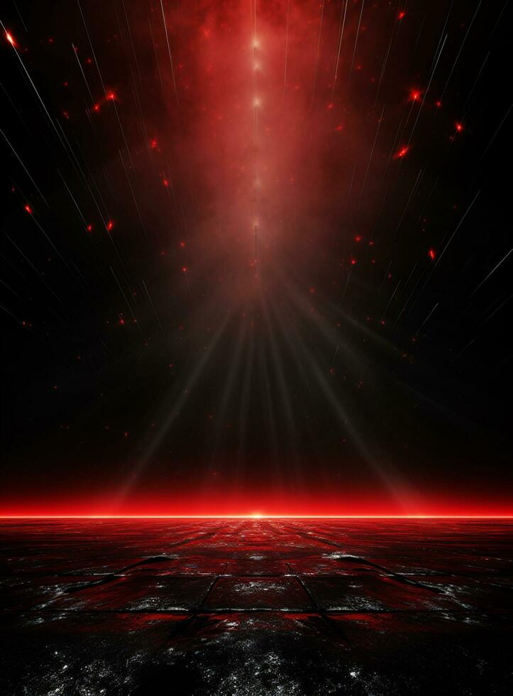 Ai Generative Backdrop Red Spotlights For Flyers, Banner and Backgrounds realistic image ultra hd high design photo