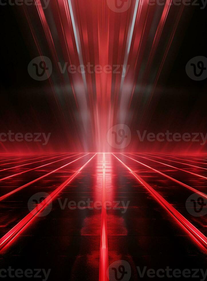 Ai Generative Backdrop Red Spotlights For Flyers, Banner and Backgrounds realistic image ultra hd high design photo