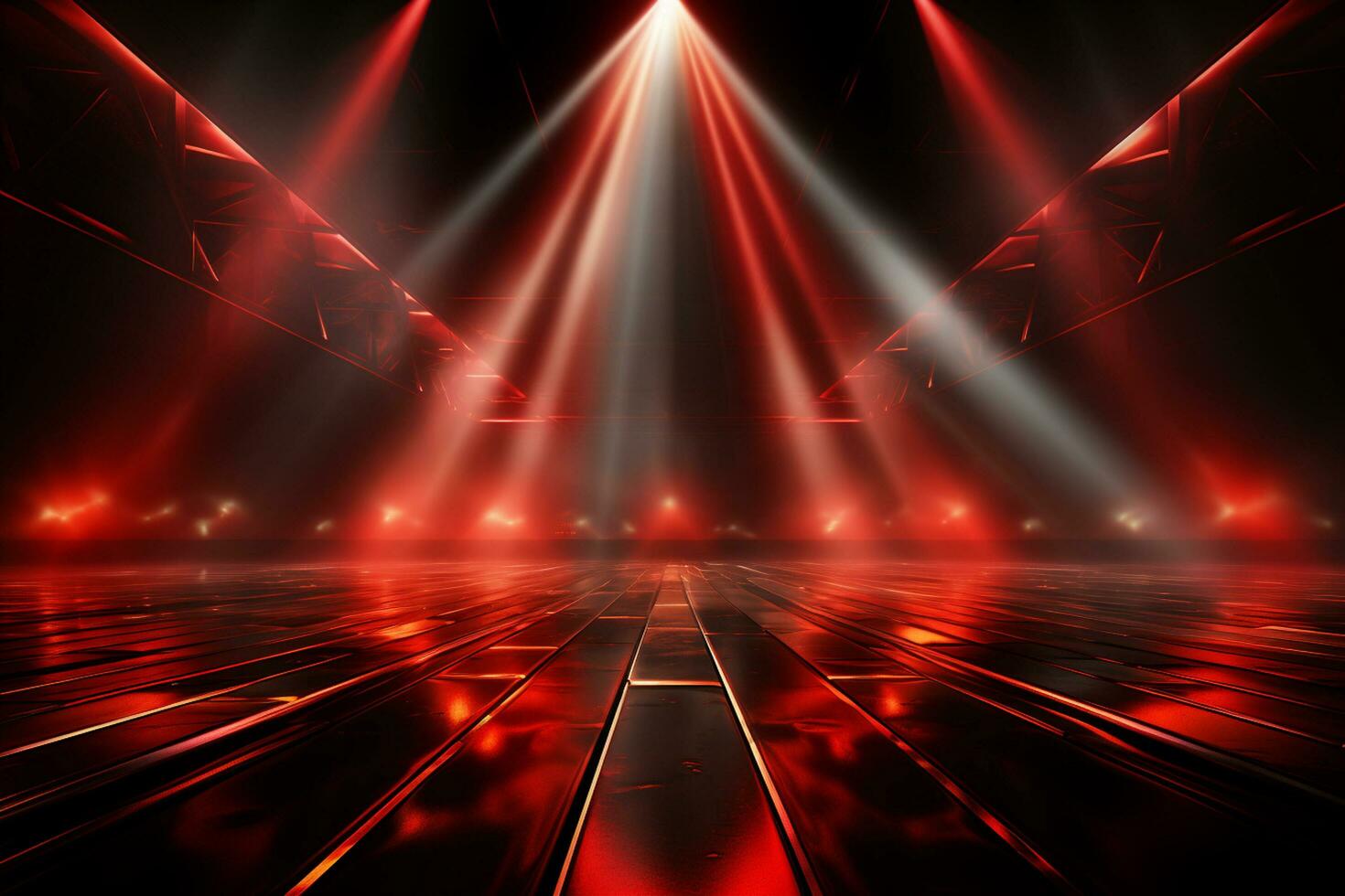 Ai Generaitve Backdrop With Illumination Of Red Spotlights For Flyers realistic image ultra hd high design photo