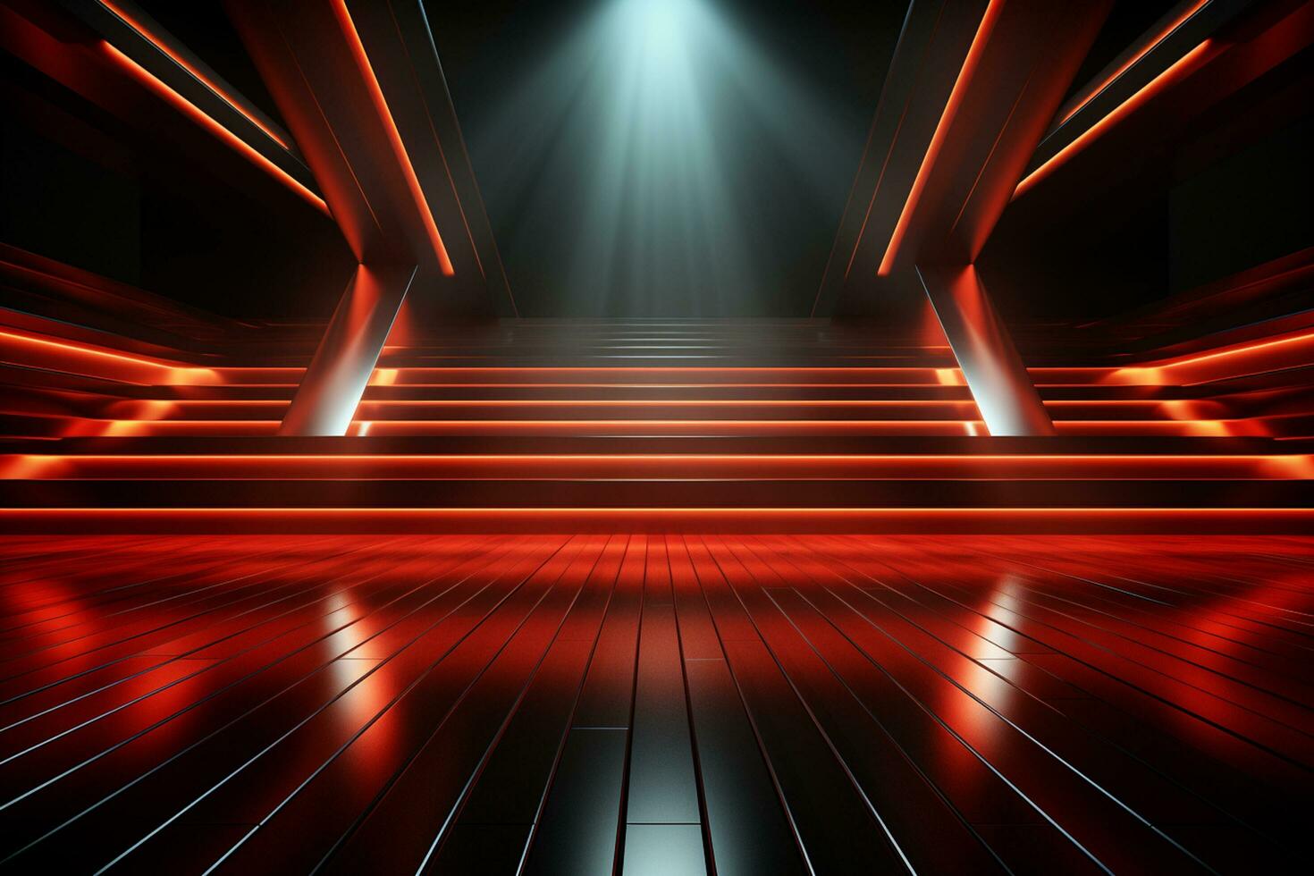 Ai Generaitve Backdrop With Illumination Of Red Spotlights For Flyers realistic image ultra hd high design photo