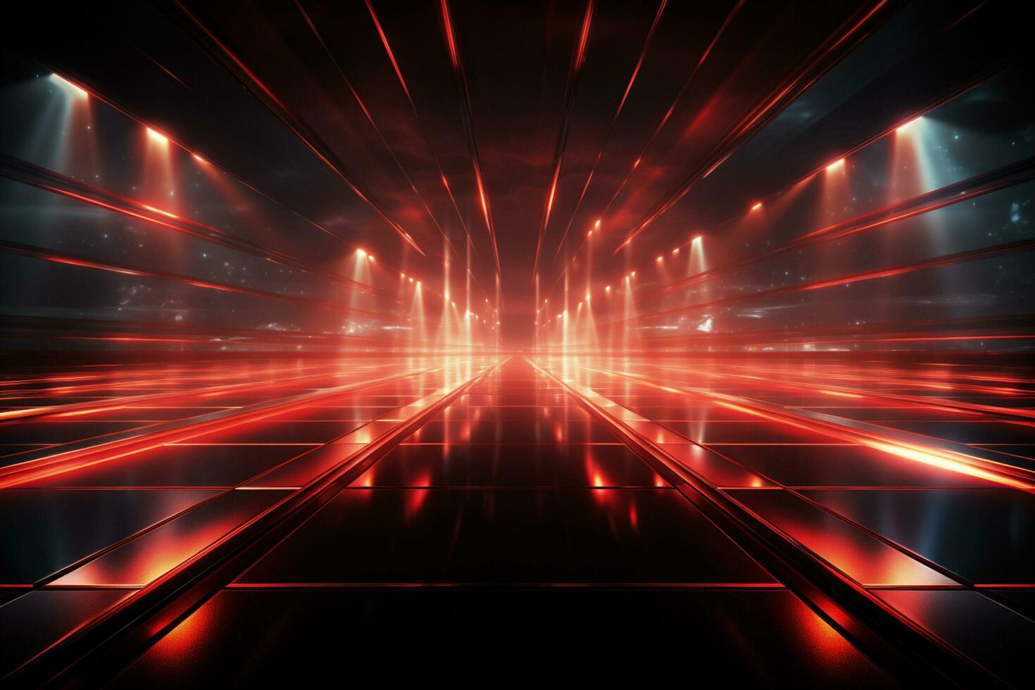 Ai Generaitve Backdrop With Illumination Of Red Spotlights For Flyers realistic image ultra hd high design photo