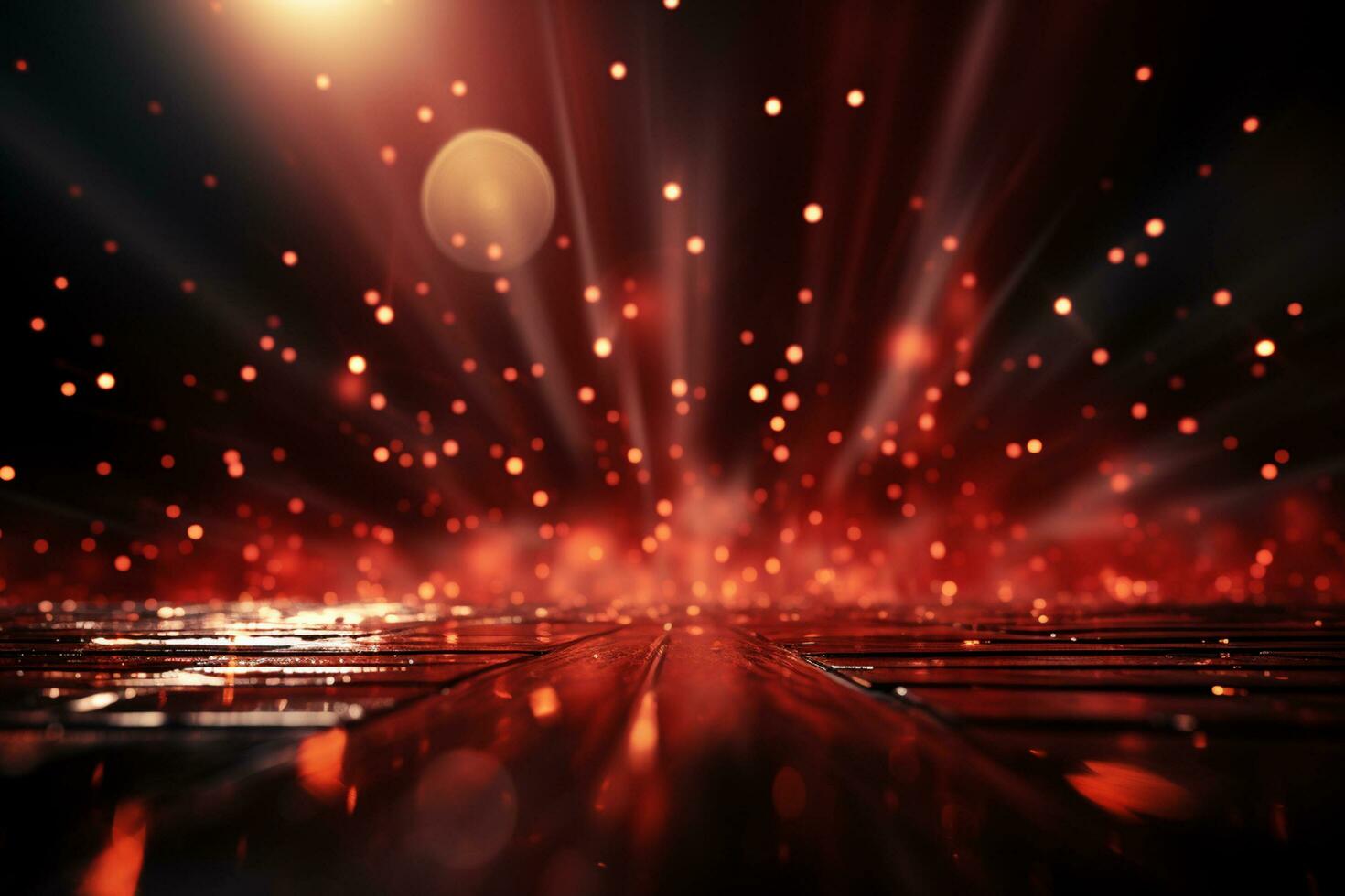 Ai Generaitve Backdrop With Illumination Of Red Spotlights For Flyers realistic image ultra hd high design photo