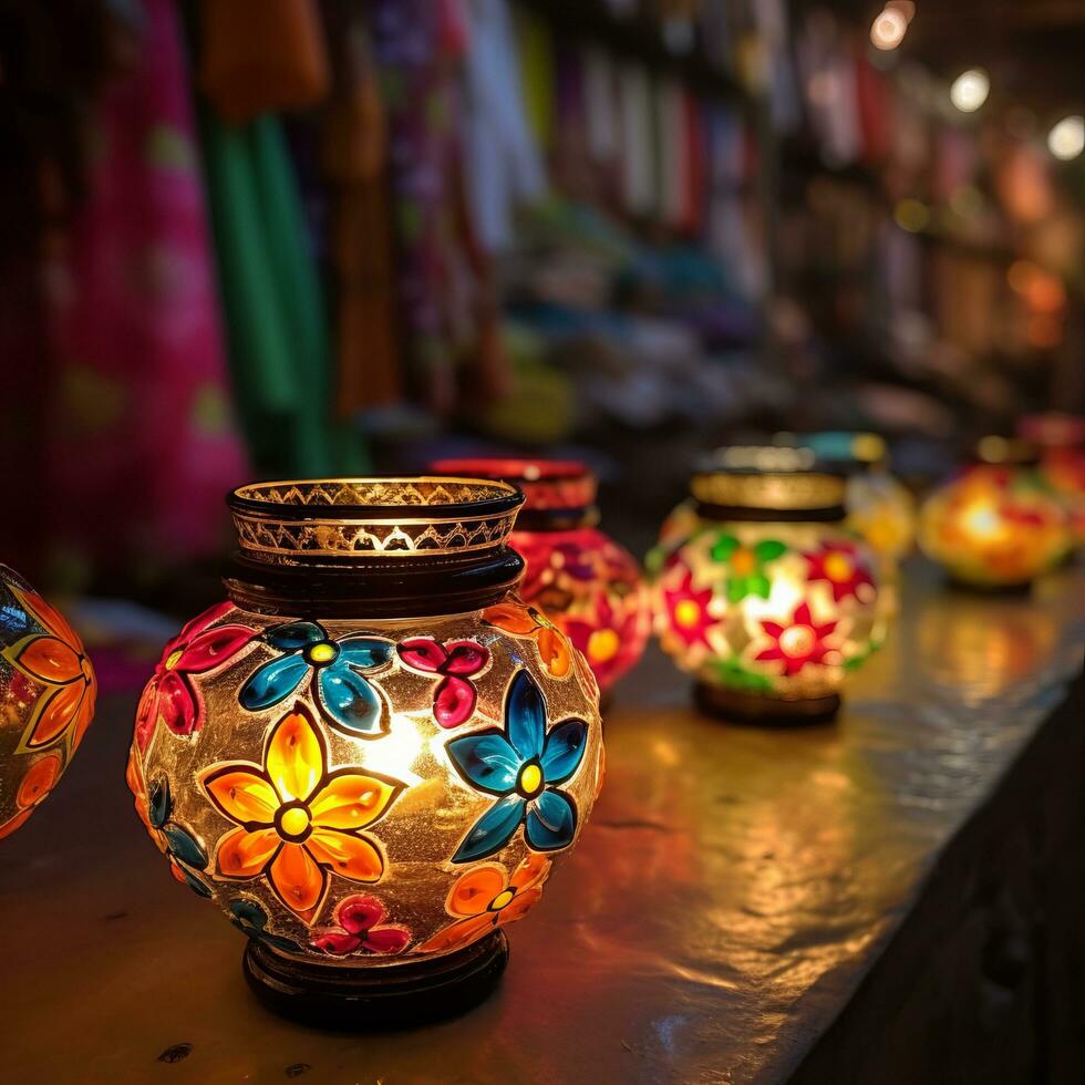 Decorative lamps for sale - AI generated photo
