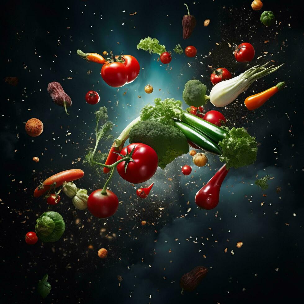 Global vegetable variety - AI generated photo