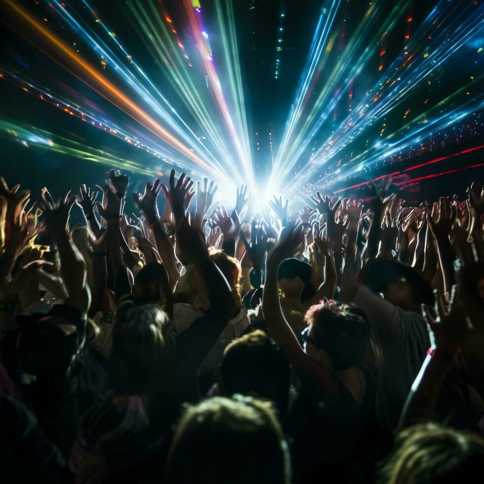 Energetic Island Disco Extravaganza - AI generated photo