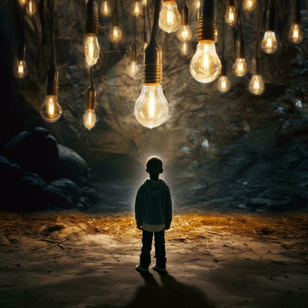 Hope for brighter future - AI generated photo