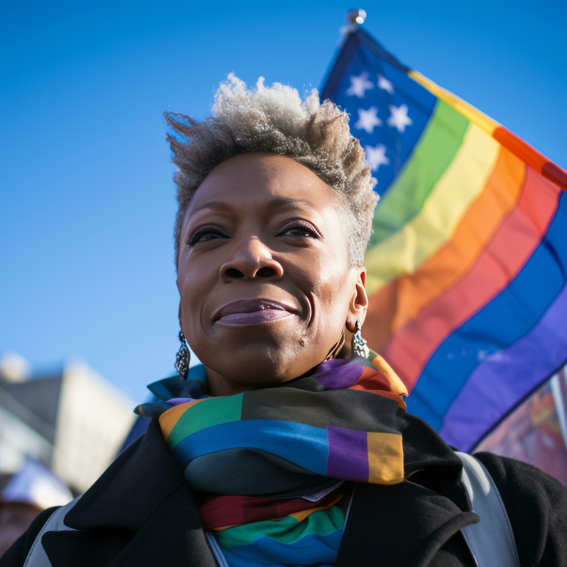 Resilient lgbt activist portrait - AI generated 32695319 Stock Photo at Resilient lgbt activist portrait - AI generated 32695319 Stock Photo at