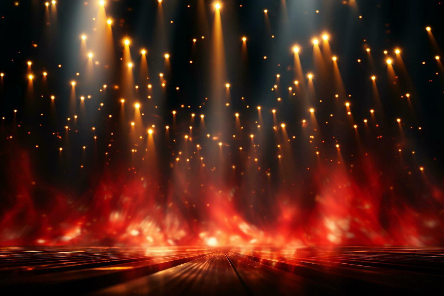 Ai Generaitve Backdrop With Illumination Of Red Spotlights For Flyers realistic image ultra hd high design photo
