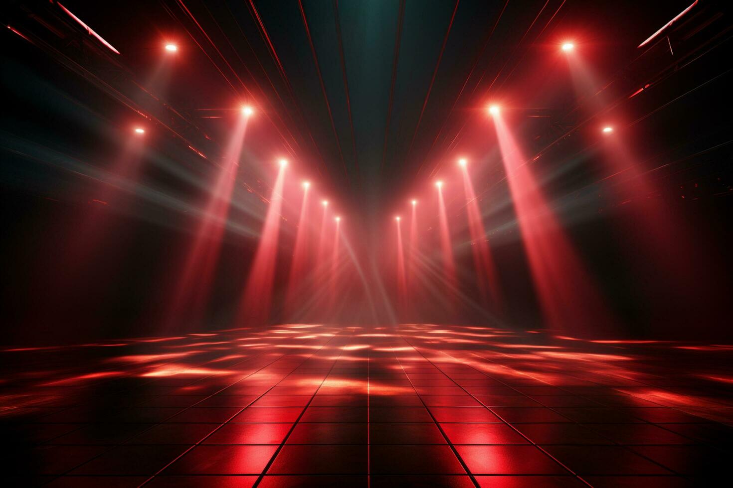Ai Generaitve Backdrop With Illumination Of Red Spotlights For Flyers realistic image ultra hd high design photo