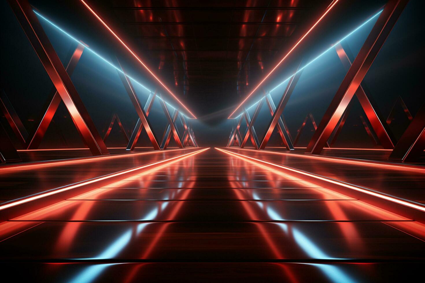 Ai Generaitve Backdrop With Illumination Of Red Spotlights For Flyers realistic image ultra hd high design photo