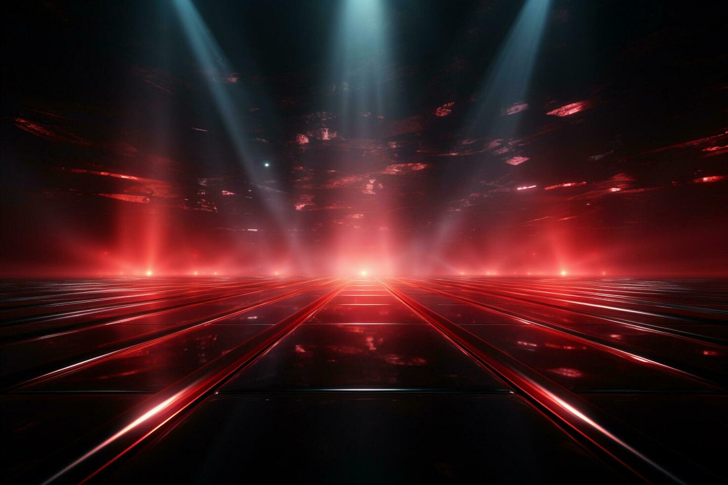 Ai Generaitve Backdrop With Illumination Of Red Spotlights For Flyers realistic image ultra hd high design photo