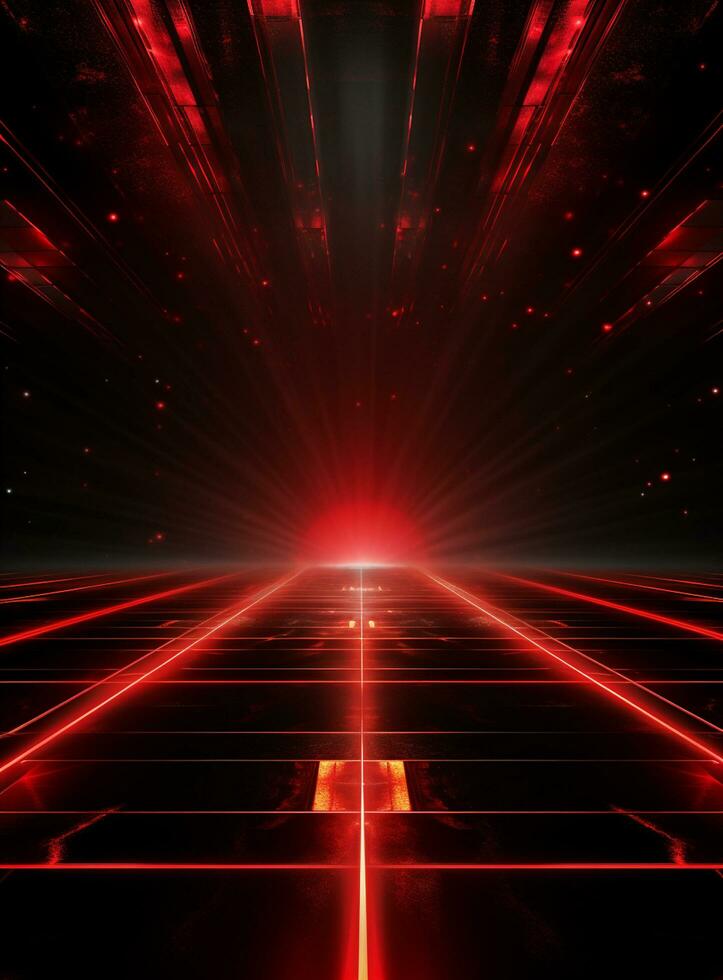Ai Generative Backdrop Red Spotlights For Flyers, Banner and Backgrounds realistic image ultra hd high design photo