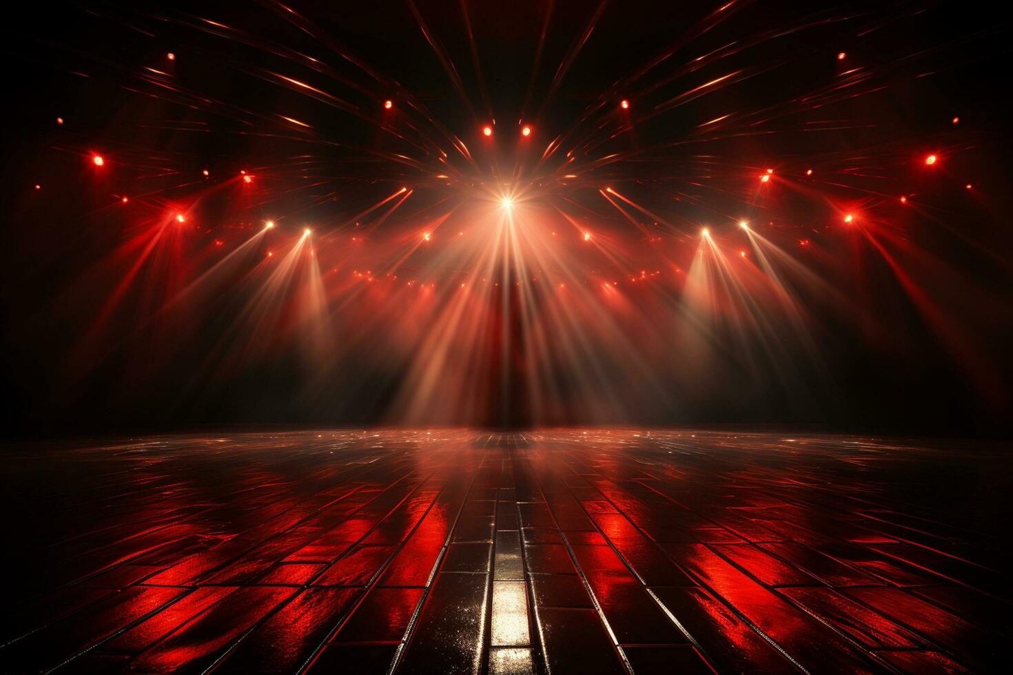 Ai Generaitve Backdrop With Illumination Of Red Spotlights For Flyers realistic image ultra hd high design photo