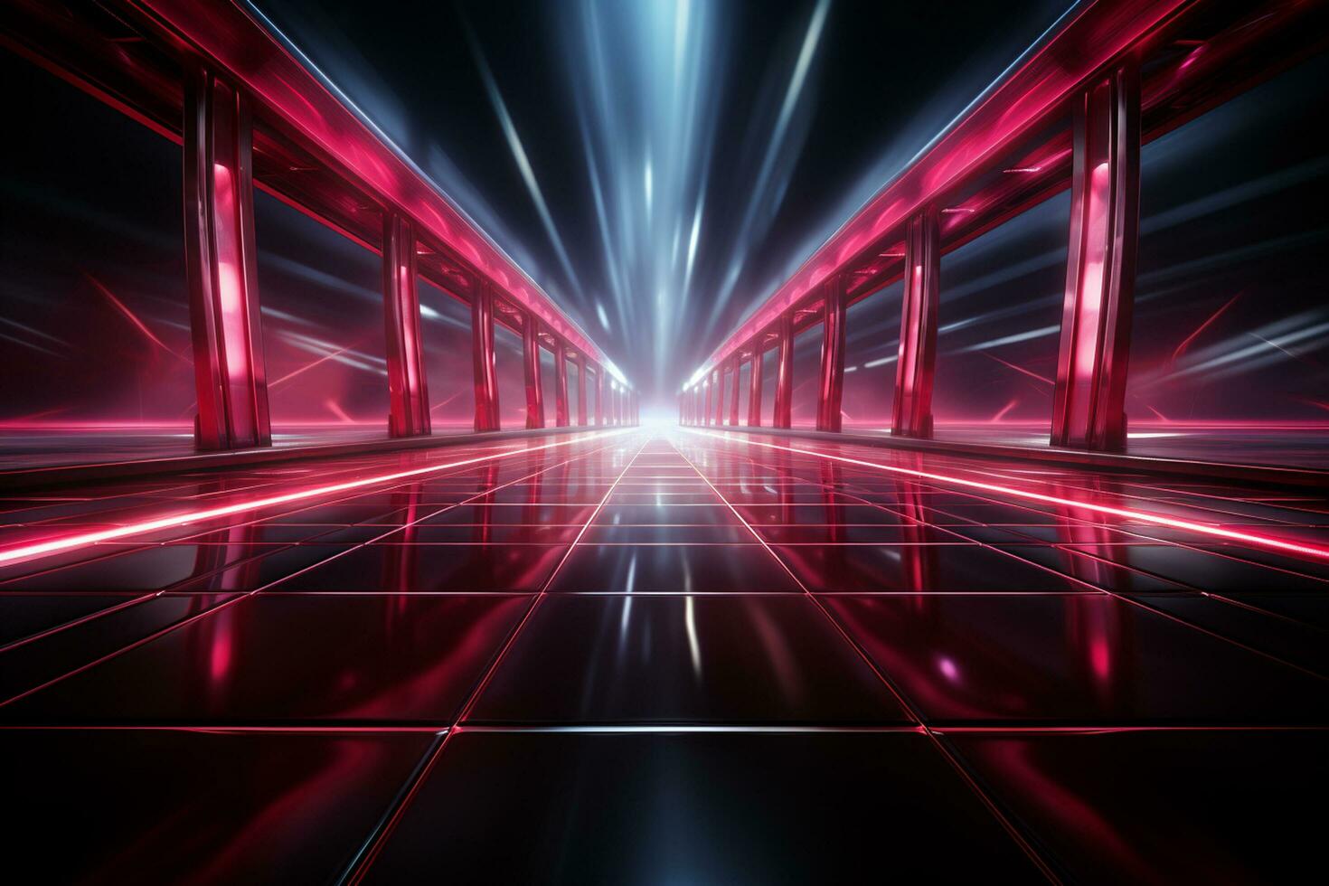 Ai Generaitve Backdrop With Illumination Of Red Spotlights For Flyers realistic image ultra hd high design photo