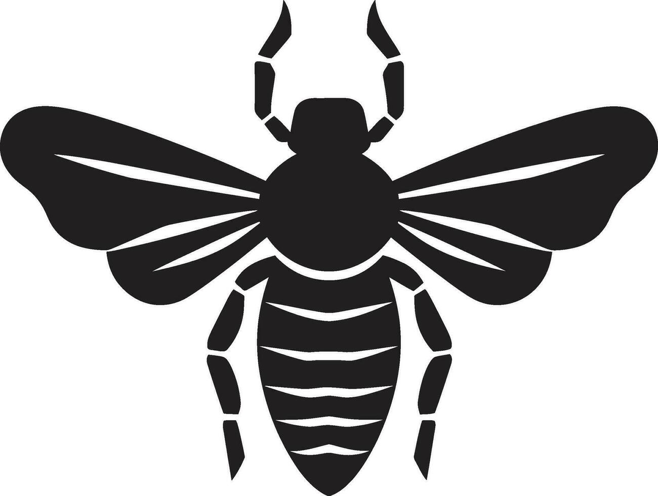 Sculpted Elegance in Sound A Symbol of Harmony in Black Cicadas Harmonious Tune Noir Insect Emblems Beauty vector